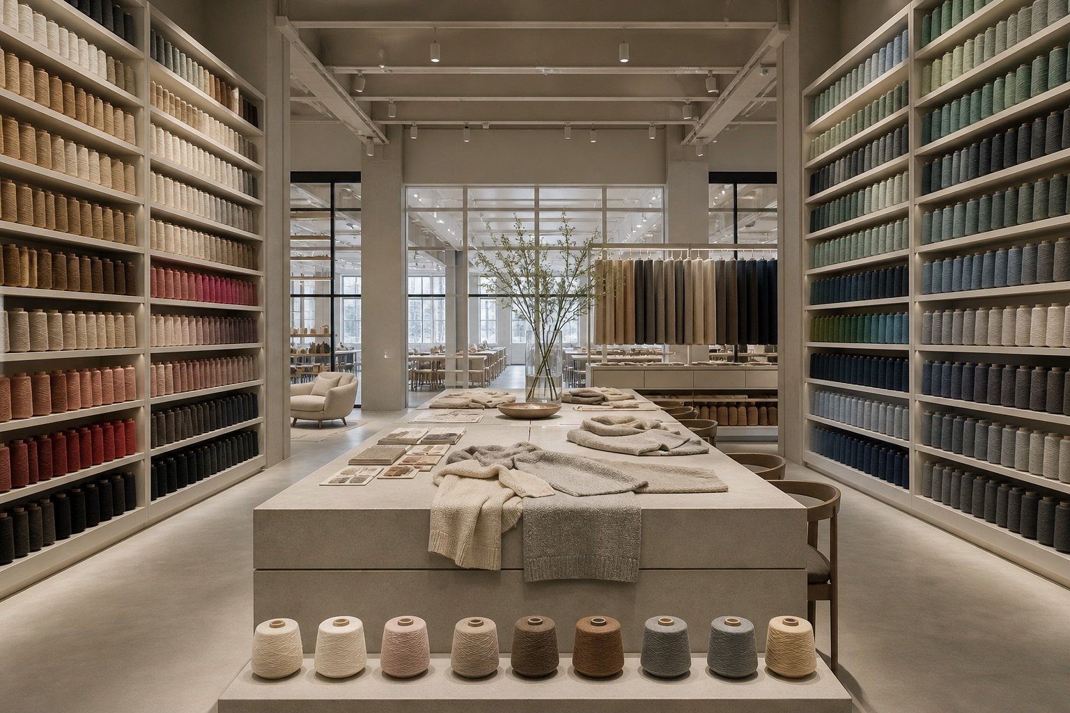Professional yarn and color library