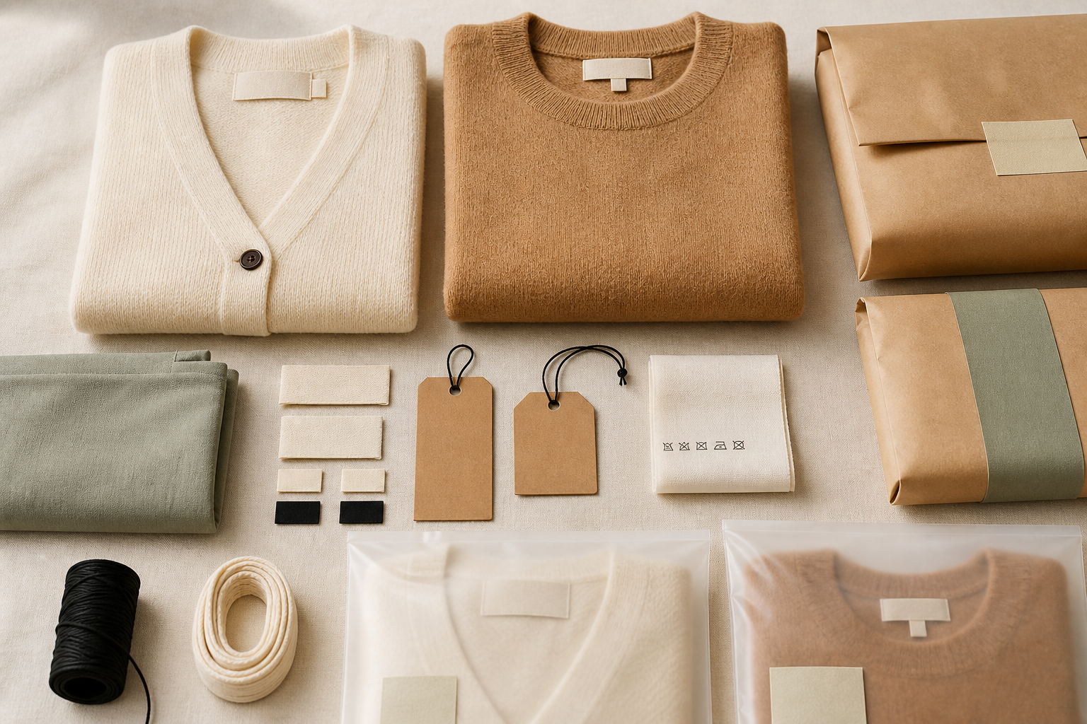 Private label knitwear packing and dispatch