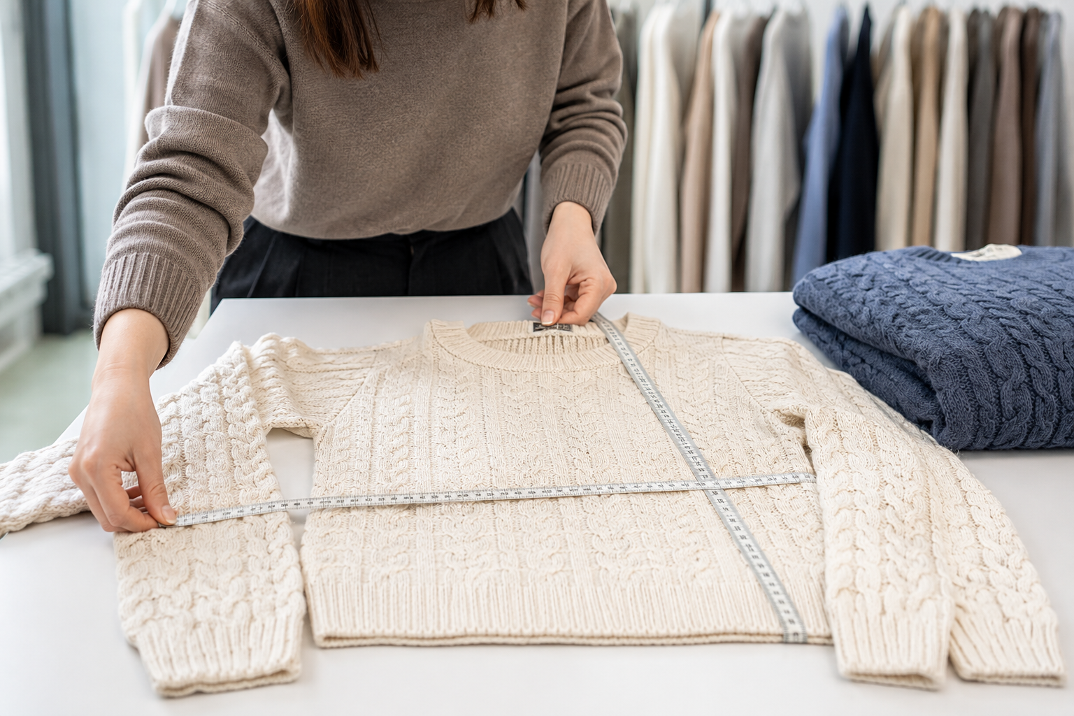 Yarn and stitch structure review for knitwear care planning