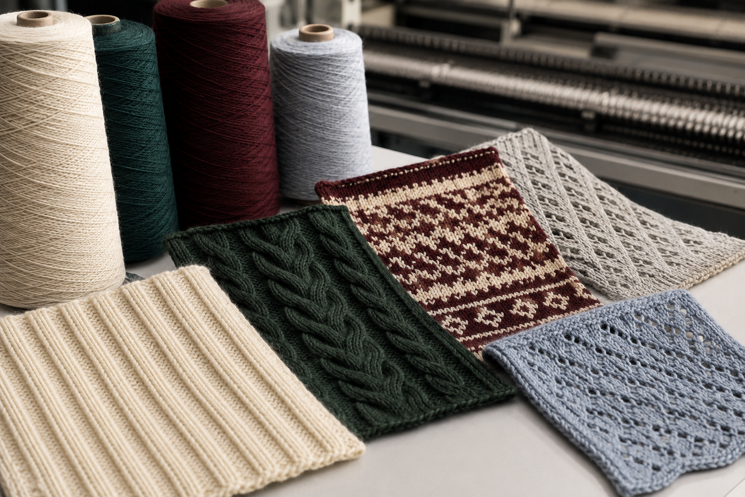 Finished knitwear inspection and packaging readiness review